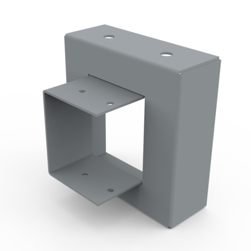 Reducción para ducto cuadrado de 4x4" a 3x3"