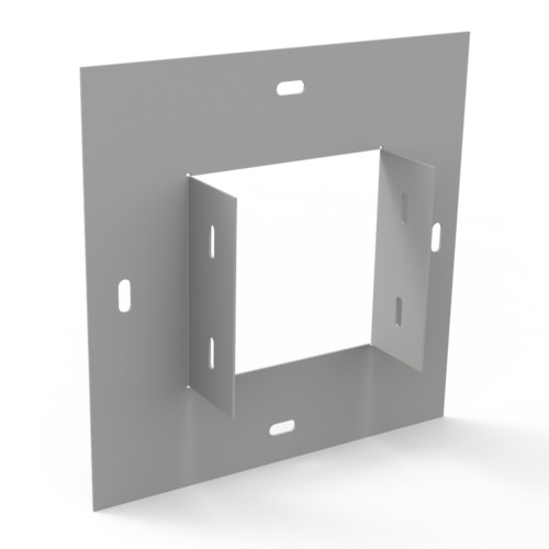 Flanger para ducto cuadrado de 3x3″