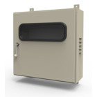 Gabinete metálico para 2 medidores 600x600x240 mm