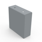 Tapa final para ducto cuadrado de 3x3″