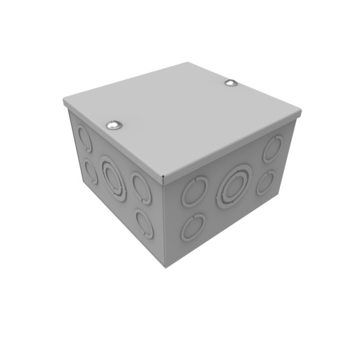 Caja de paso metálica 6x6" de sobreponer