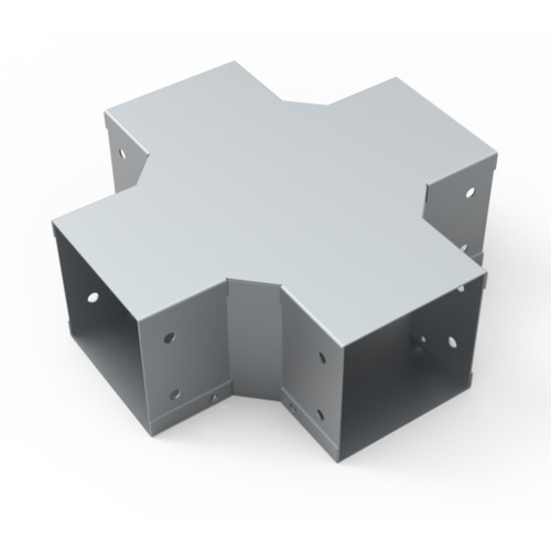 Cruz horizontal para ducto cuadrado de 2.5x2.5″